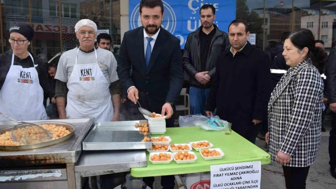 Çine Ülkü Ocakları'ndan Fırat Çakıroğlu için lokma hayrı