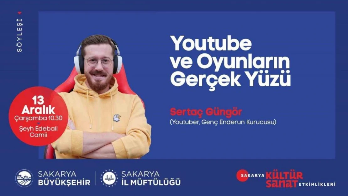 Çocuklar 'Youtube ve Oyunların Gerçek Yüzü' konulu söyleşide buluşacak