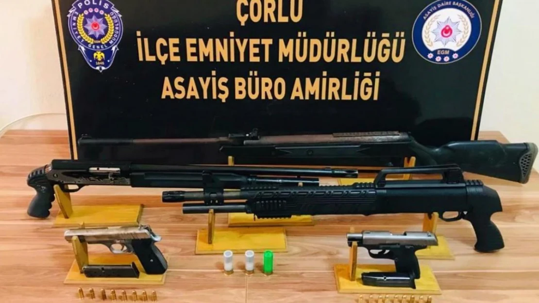 Çorlu'da husumetli gruplara operasyon: 5 kişi tutuklandı