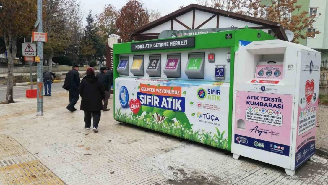 Çorum'da mobil atık getirme merkezlerinin sayısını artırdı