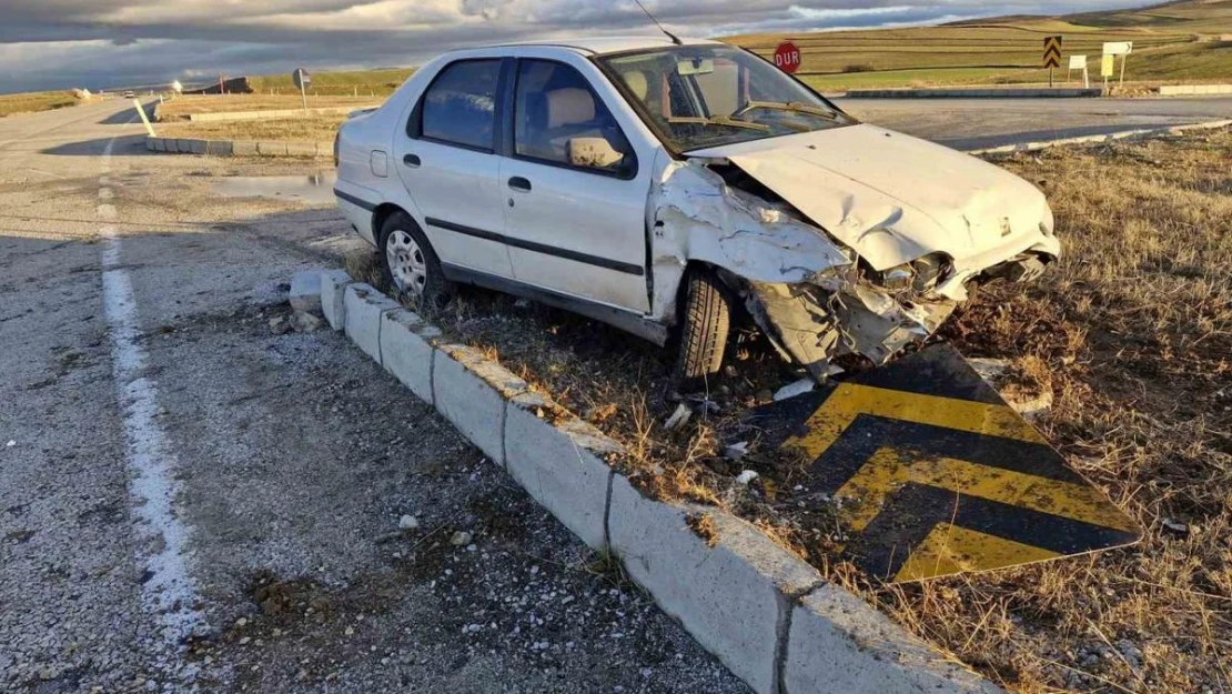 Çorum'da trafik kazası: 1 yaralı