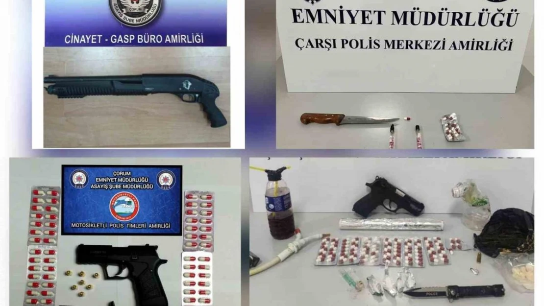 Çorum polisinden 'şok' denetim