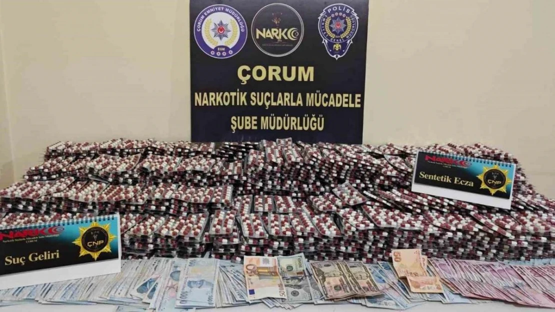 Çorum polisinden uyuşturucu operasyonu