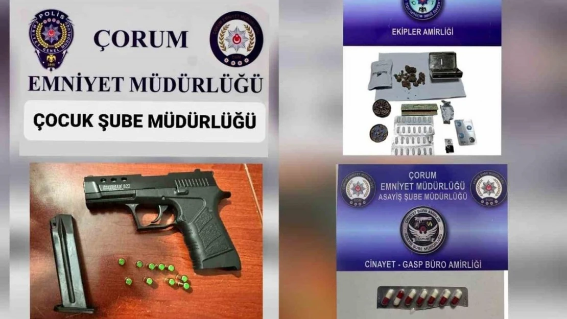 Çorum polisinin suç ve suçlular ile mücadelesi sürüyor