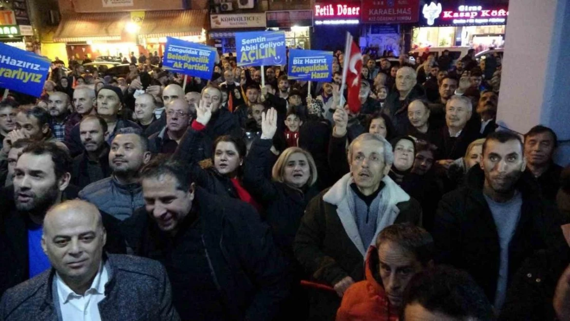 Cumhur İttifakı'nın adayı Selim Alan'a coşkulu karşılama