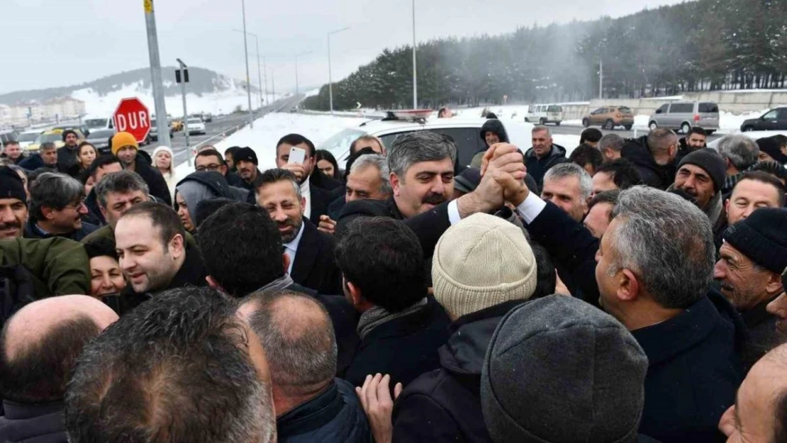 Cumhur İttifakı'nın adayı Yunus Baydar'a coşkulu karşılama