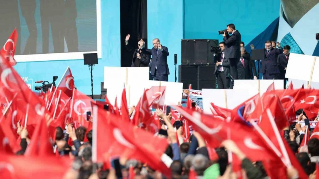 Cumhurbaşkanı Erdoğan, büyük İzmir mitinginde konuştu