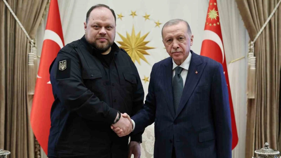 Cumhurbaşkanı Recep Tayyip Erdoğan, Ukrayna Meclis Başkanı Ruslan Stefanchuk'u kabul etti.