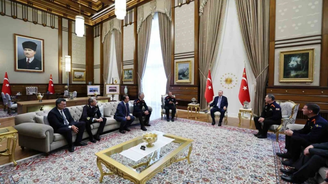 Cumhurbaşkanı Recep Tayyip Erdoğan,  Ax-3 Uzay Misyonu mürettebatını kabul etti.