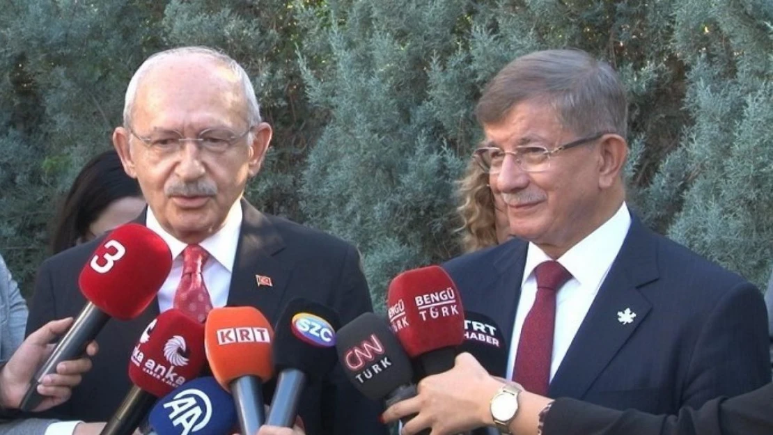 Davutoğlu'ndan Kılıçdaroğlu'na ziyaret