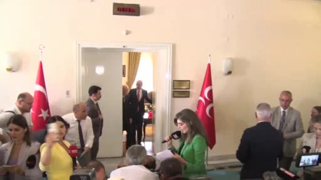 DEM Parti heyeti, MHP lideri Bahçeli'yi ziyaret etti