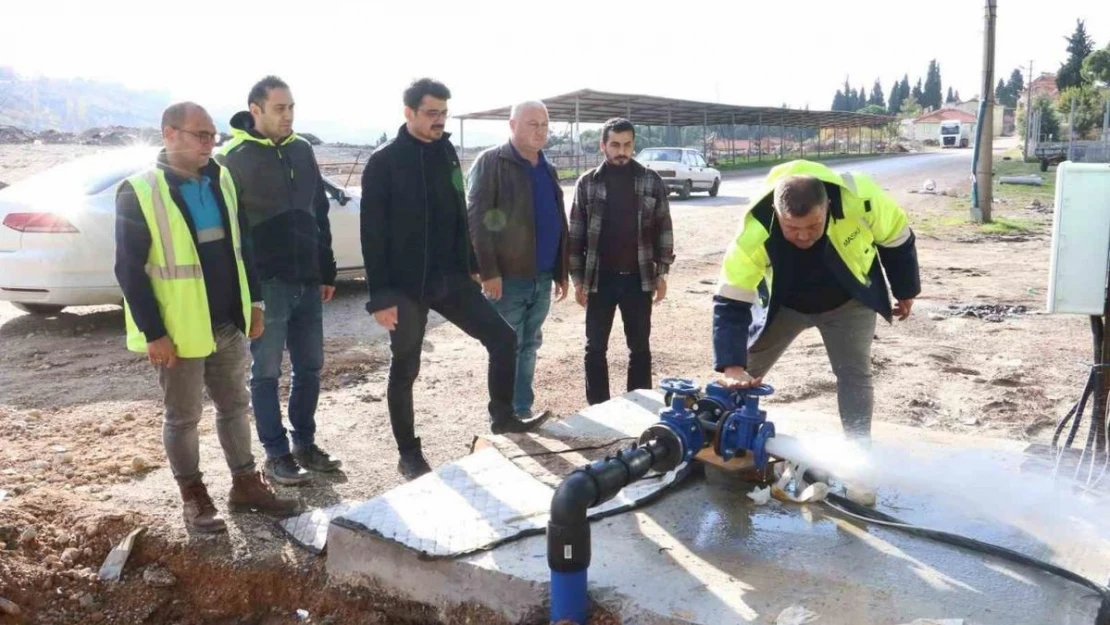 Demirci'nin içme suyu terfi hattı çalışmaları tamamlandı