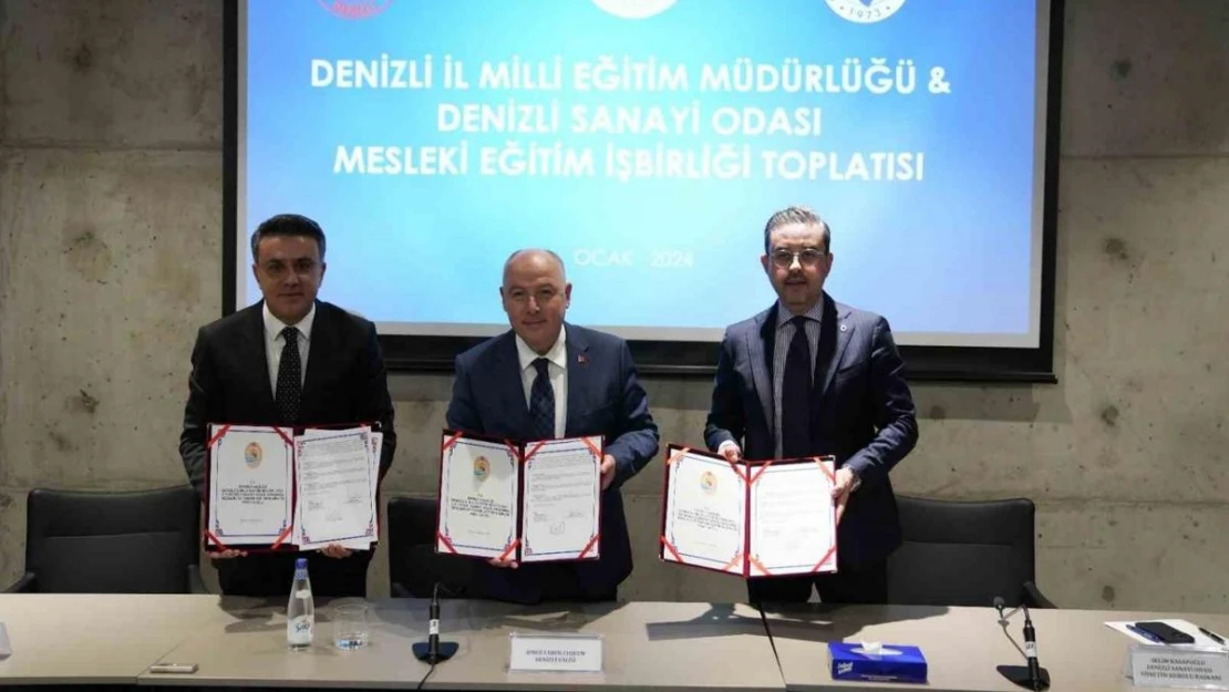 Denizli'de Mesleki Eğitim ve İş Birliği protokolü imzalandı