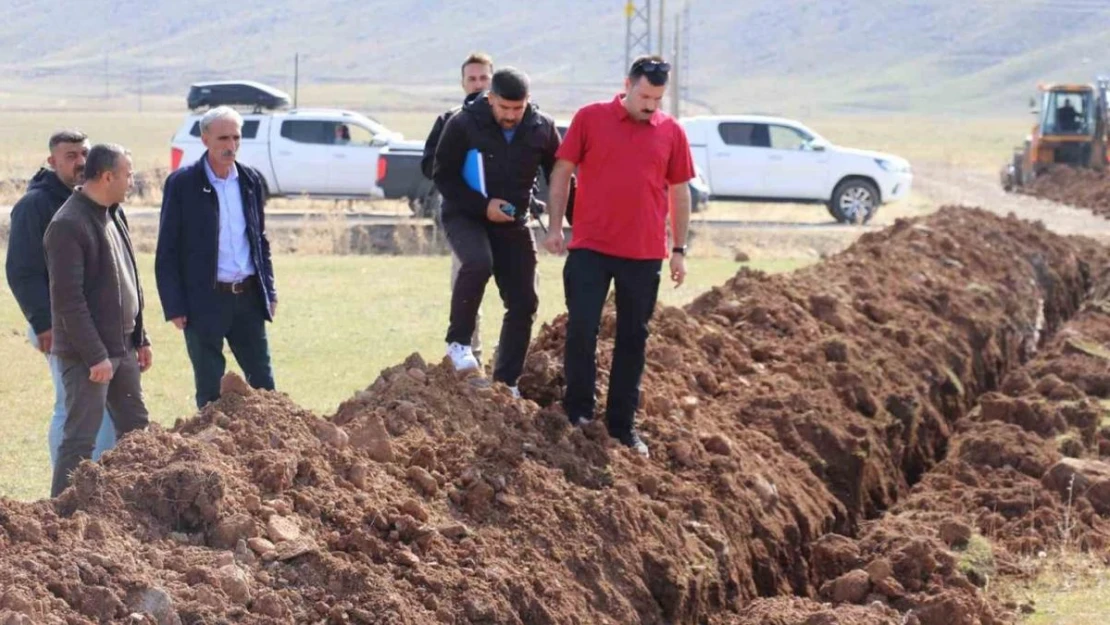 Diyadin Kaymakamı Karali, ilçede devam eden projeleri yerinde takip etti