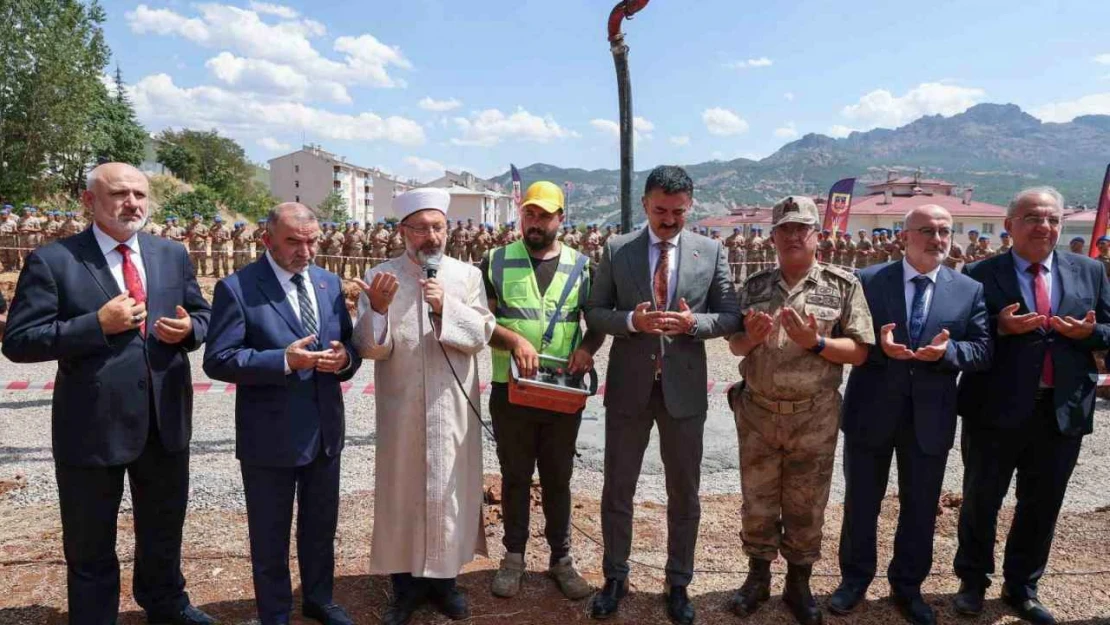 Diyanet İşleri Başkanı Erbaş, Tunceli'de cami temeli attı