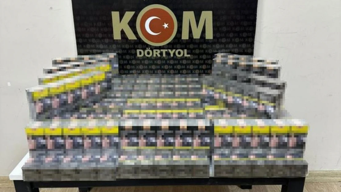 Dörtyol'da 680 paket gümrük kaçağı sigara ele geçirildi