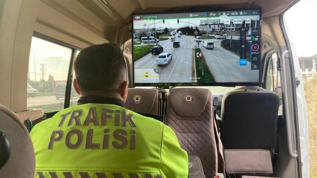 Dron destekli trafik denetimleri arttı