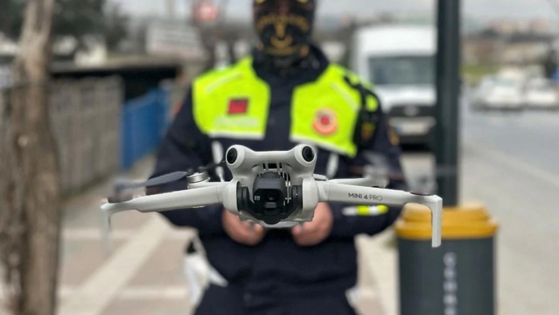 Dron destekli uygulamada sürücülere ceza yağdı