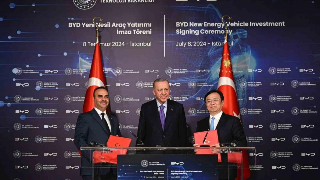 Dünya devi BYD'den Türkiye'ye yatırım kararı