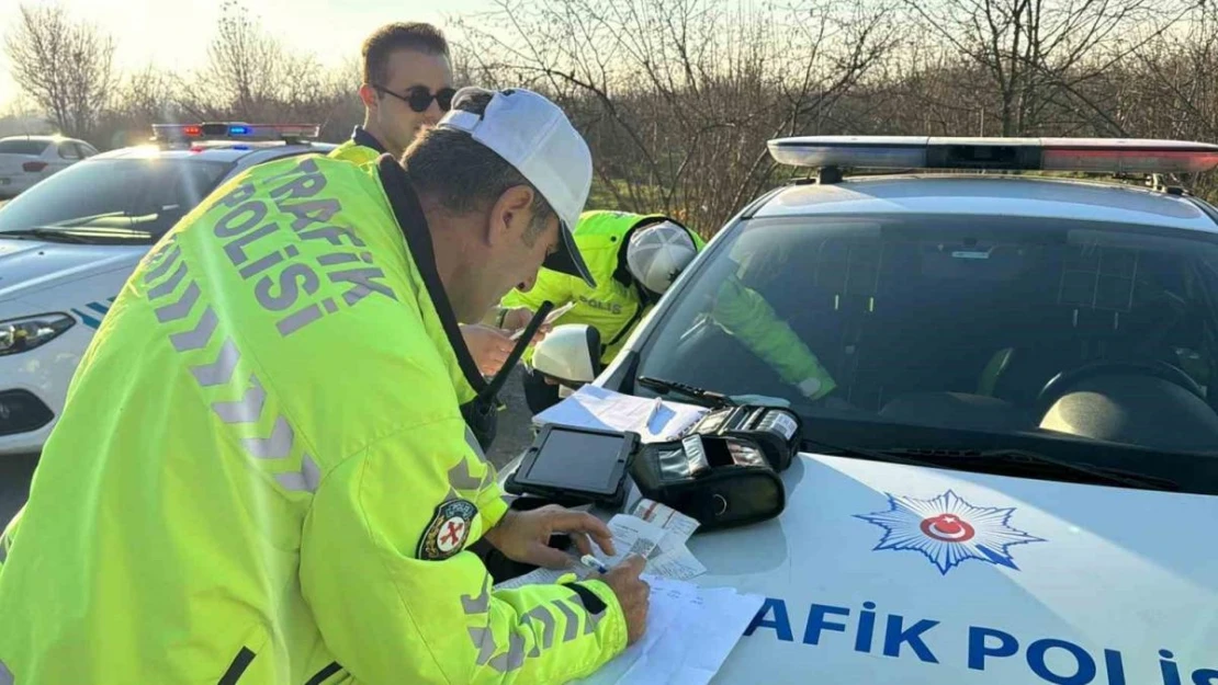 Düzce'de 171 araç trafikten men edildi