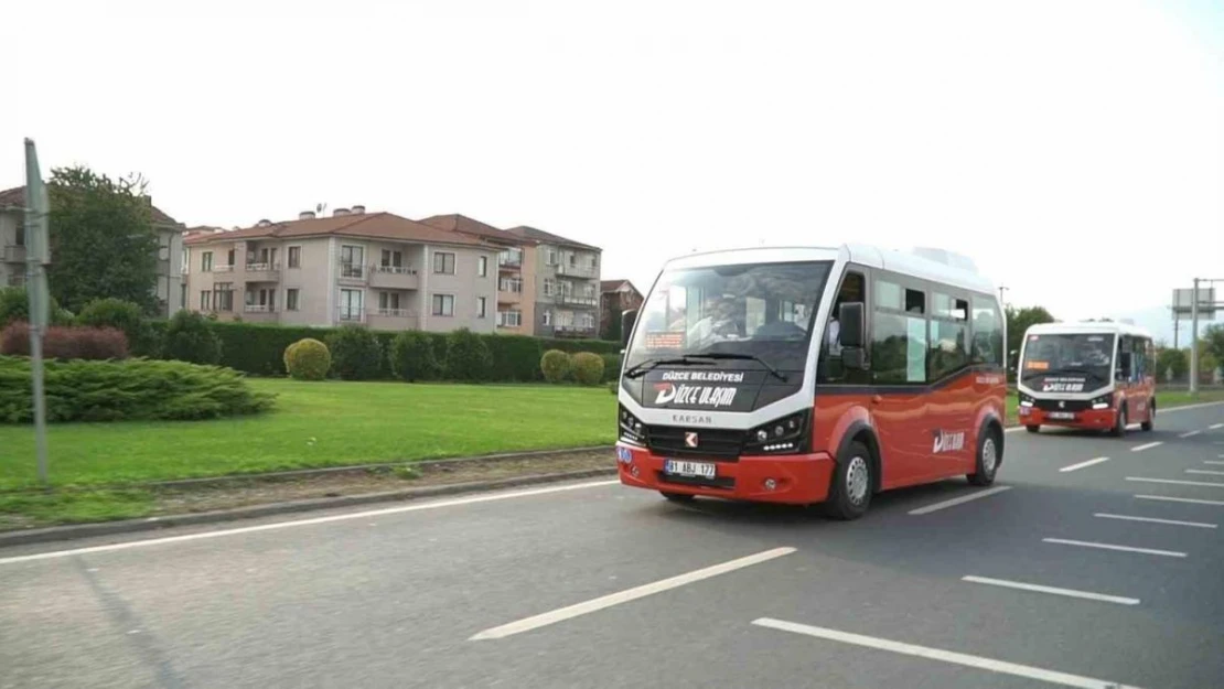 Düzce'de 7 yeni mahalleye ilk hizmet ulaşım