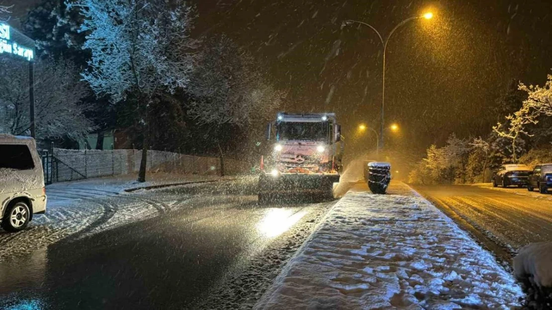 Düzce'de kar yağışı başladı