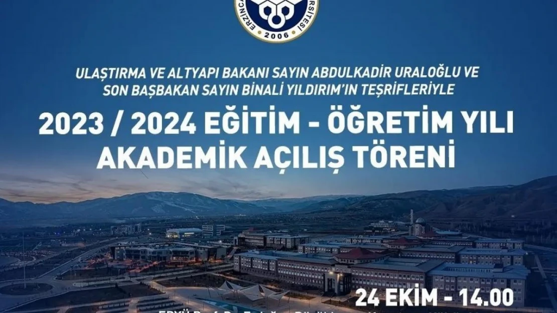 EBYÜ'nün akademik açılış töreni Bakan Uraloğlu ve Yıldırım'ın katılımıyla yapılacak