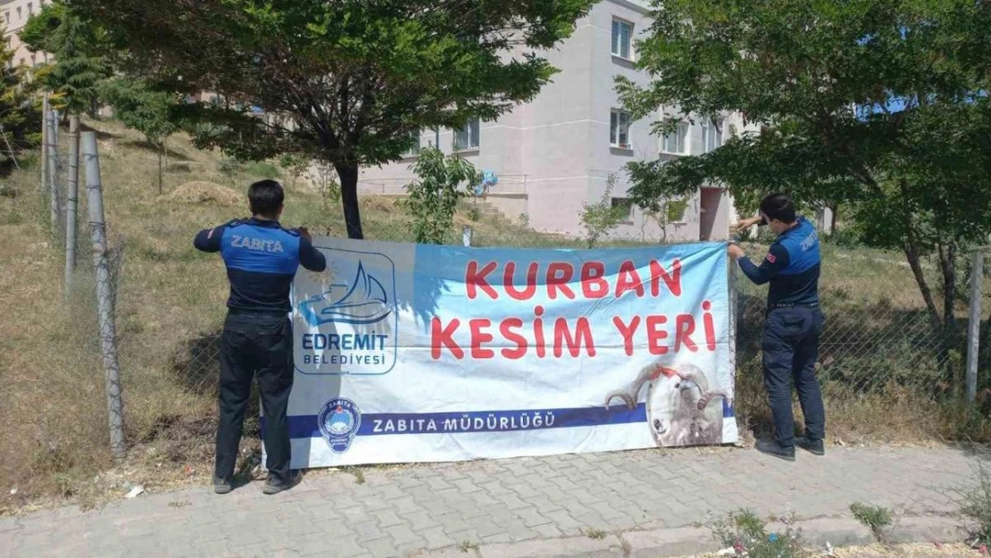 Edremit'te kurban kesim yerleri belirlendi