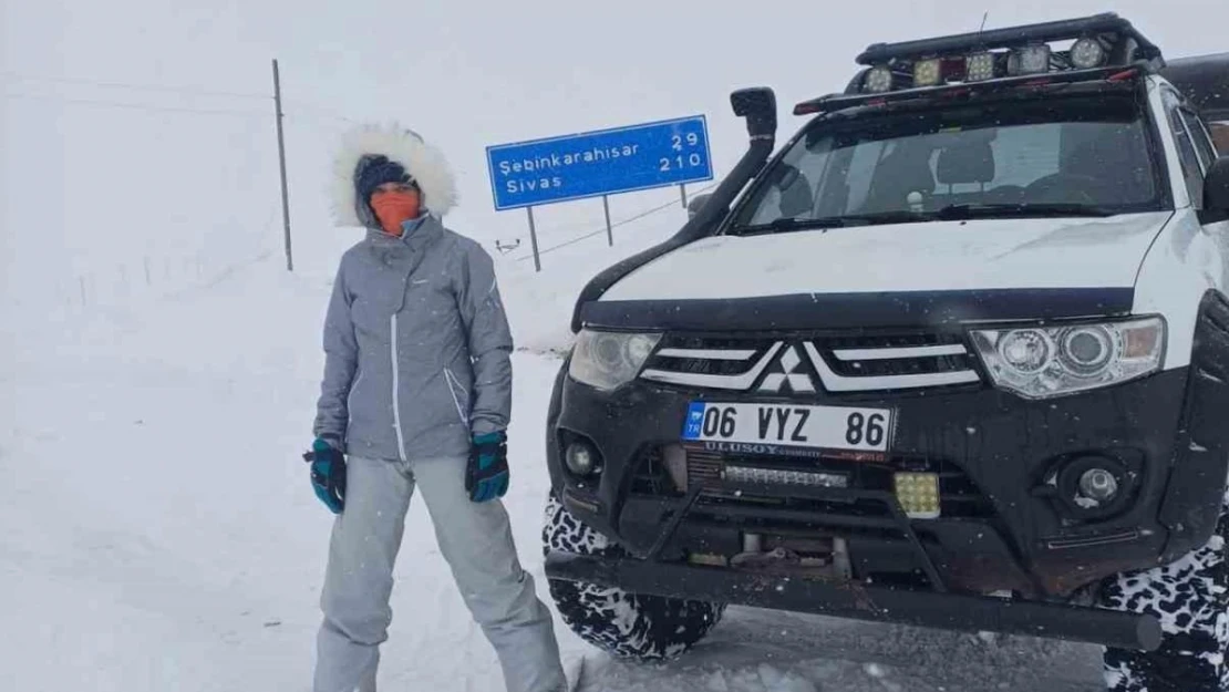 Eğribel'e tünel yapıldı, eski yol kayak pistine dönüştü