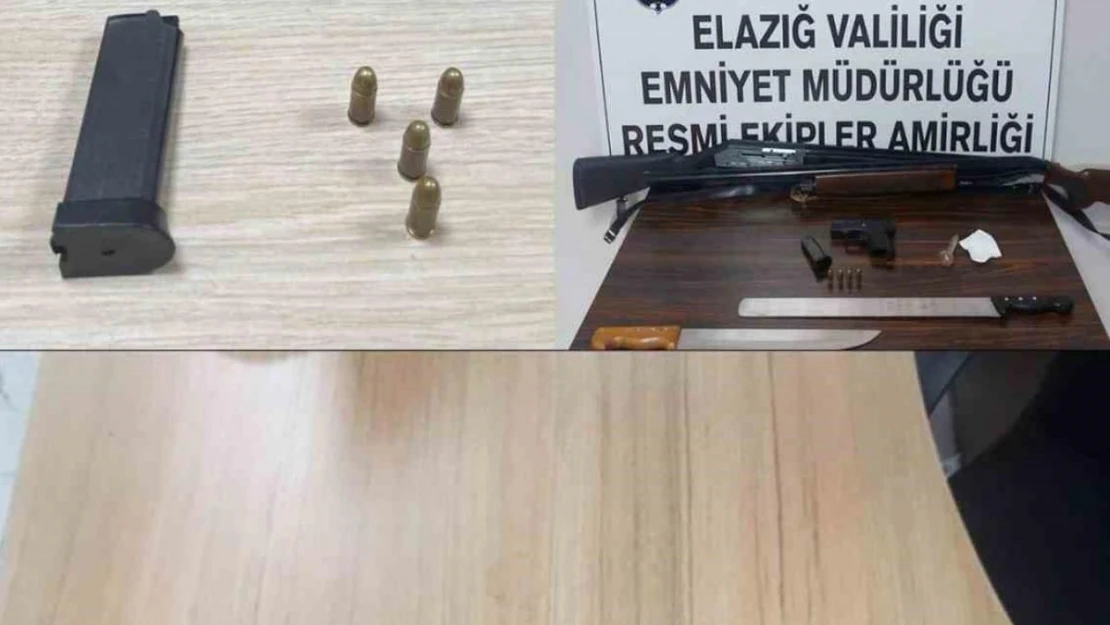 Elazığ'da asayiş uygulaması: 4 tutuklama