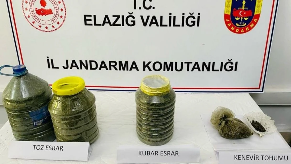 Elazığ'da toprağa gömülü vaziyette 14 kilo esrar ele geçirildi