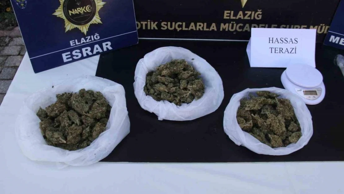 Elazığ'da uyuşturucu operasyonu: 3 şüpheli yakalandı