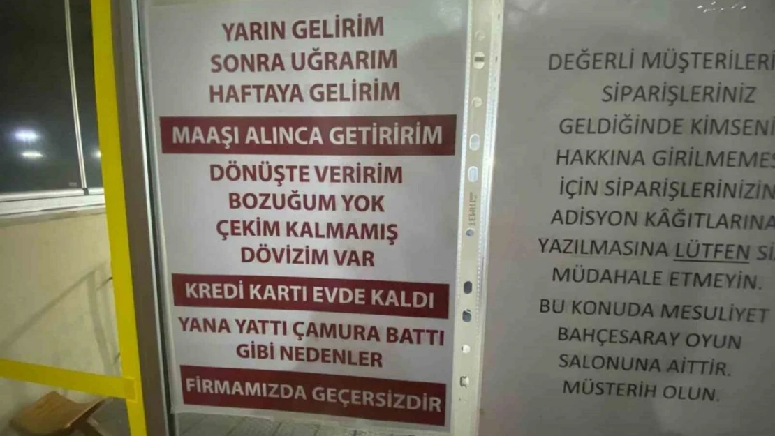 Elazığ'da veresiyeden bıkan esnaftan ilginç yazı: ''Çekim kalmamış, dövizim var' gibi nedenler geçersizdir'