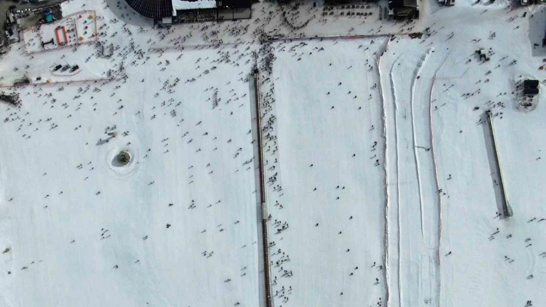 Erciyes sömestri tatilinin son gününde ziyaretçi akınına uğradı