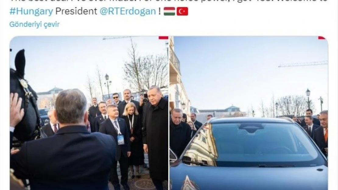 Erdoğan'ın Togg hediye ettiği Orban'dan güldüren paylaşım