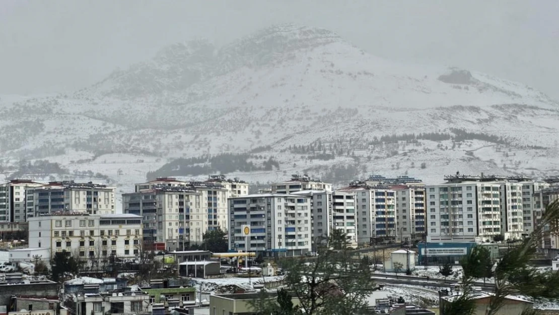 Ergani kar yağışı sonrası beyaza büründü