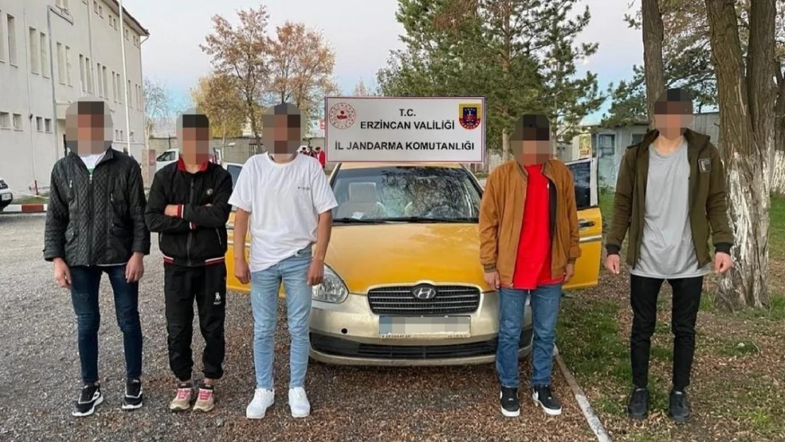 Erzincan'da 5 düzensiz göçmen yakalandı