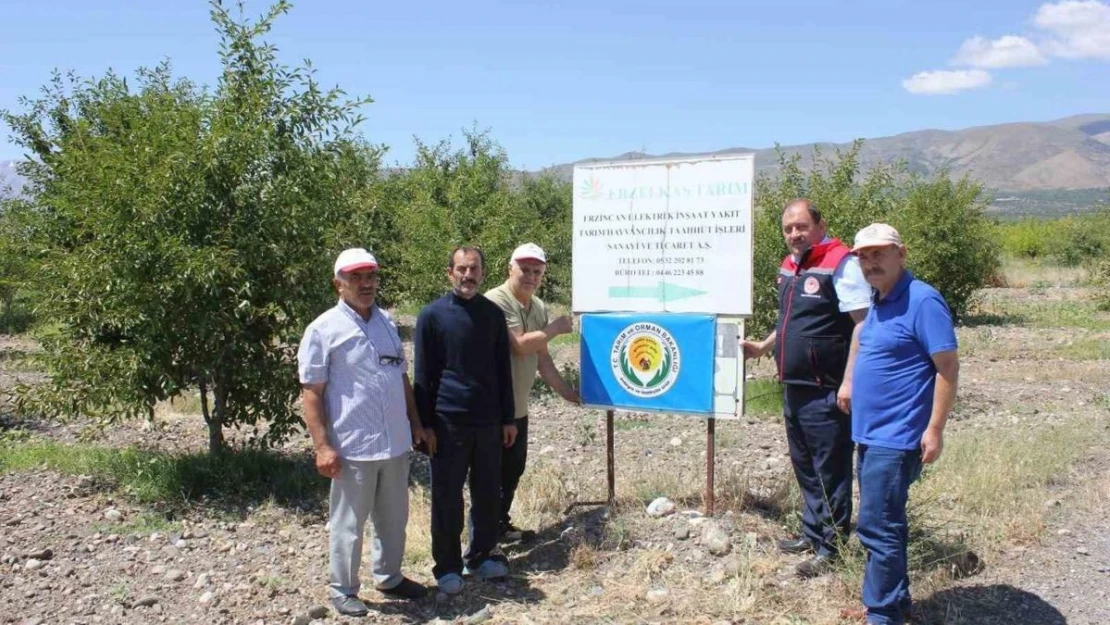 Erzincan'da bahçelere mavi bayrak