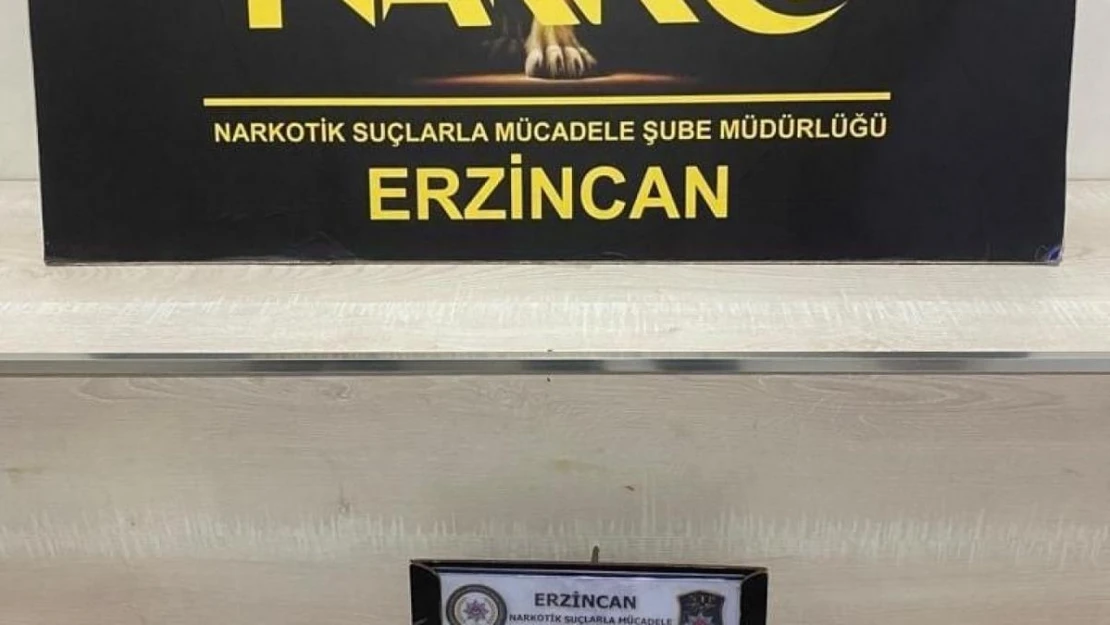 Erzincan'da bir miktar esrar ele geçirildi