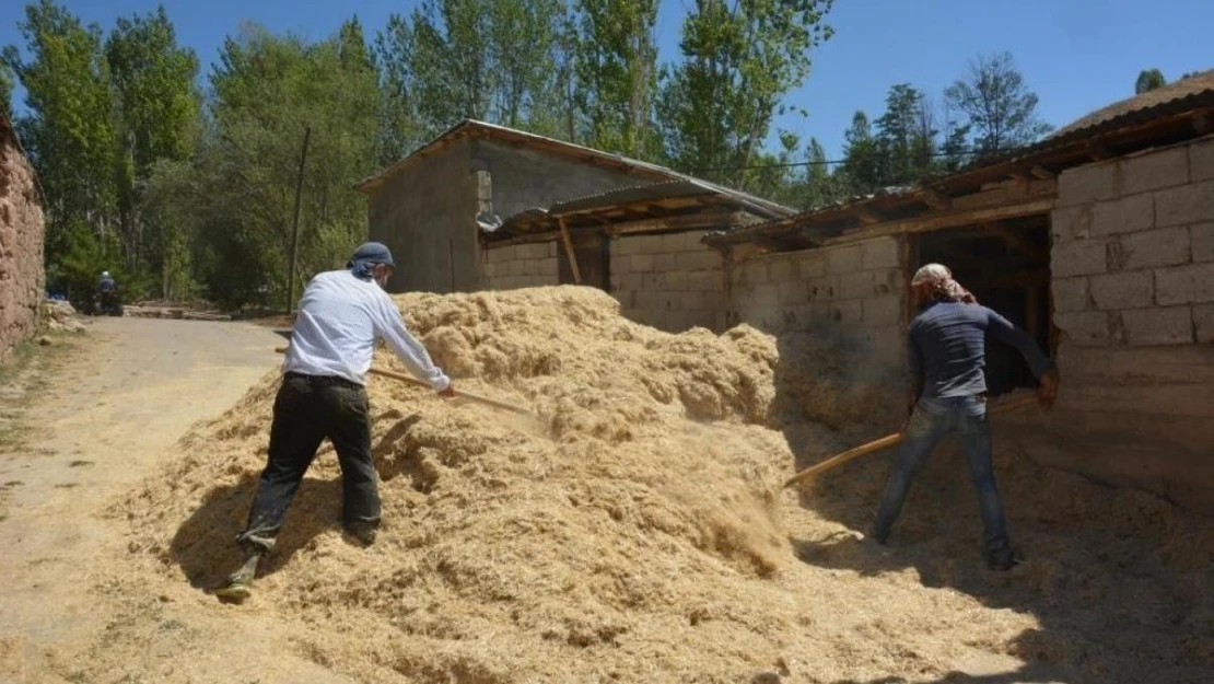 Erzincan'da çiftçinin kış hazırlığı sürüyor