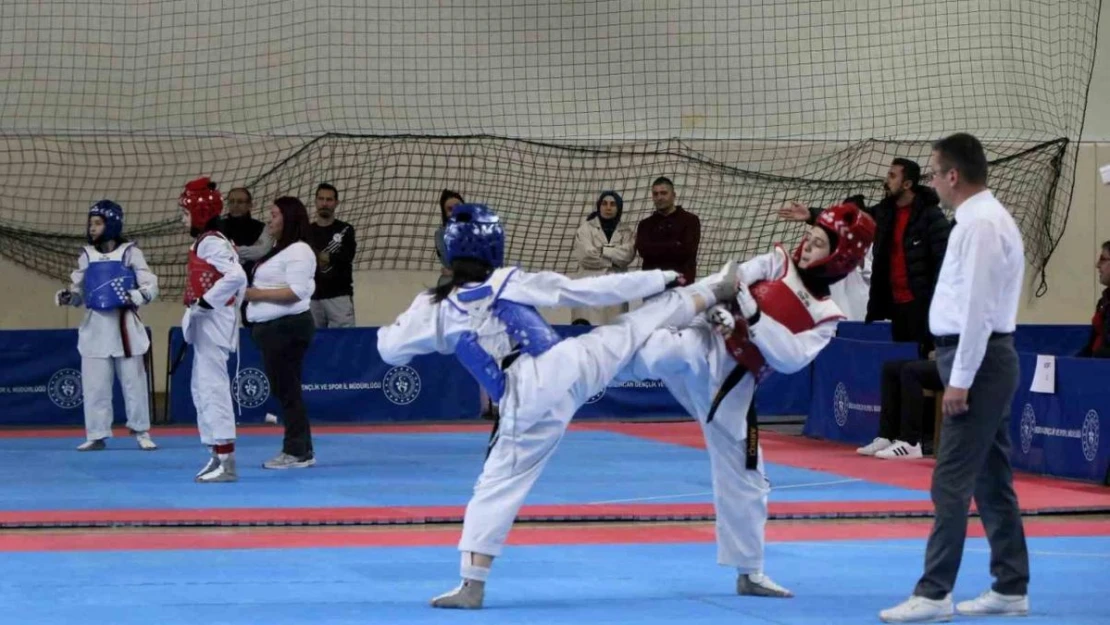 Erzincan'da Tekvando Okul Sporları Gençler Grup Müsabakaları başladı