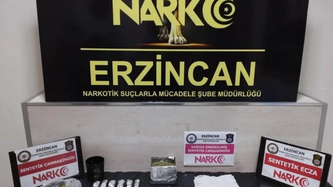 Erzincan'da uyuşturucu ticareti yapan 2 zanlı tutuklandı