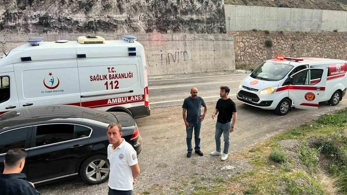 Erzincan'da yoldan çıkan otomobil Fırat Nehrine uçtu