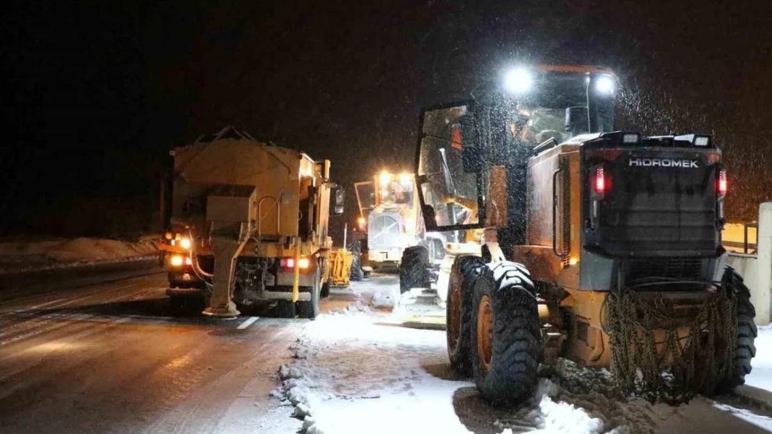 Erzincan'ın yüksek kesimlerinde kar yağışı etkili oldu