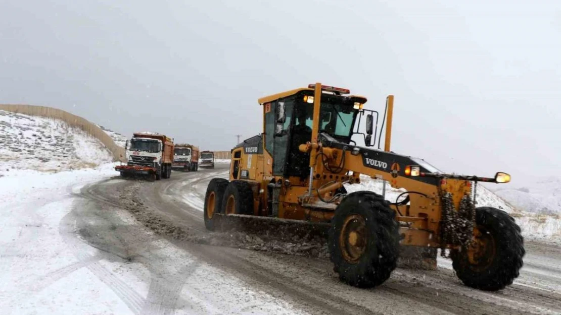 Erzincan'ın yüksek kesimlerinde kar yağışı