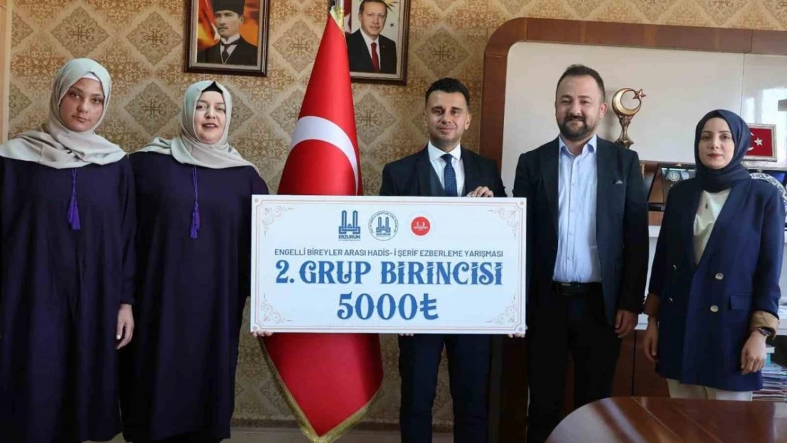 Erzurum'da 'Engelli bireyler arası Hadis-i Şerif ezberleme yarışması'