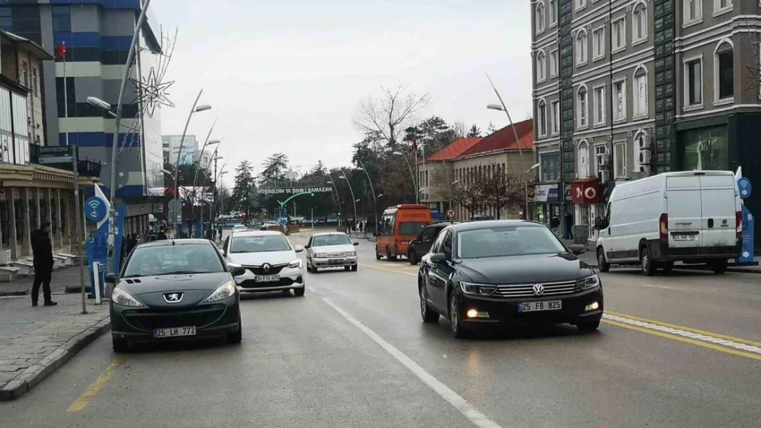 Erzurum'da araç sayısı 134 bine yaklaştı