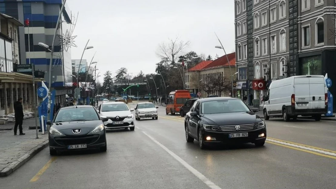 Erzurum'da araç sayısı 135 bini aştı