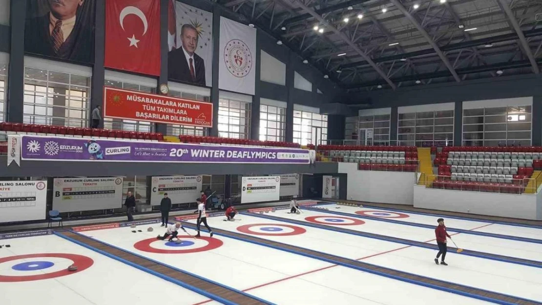 Erzurum'da curling heyecanı