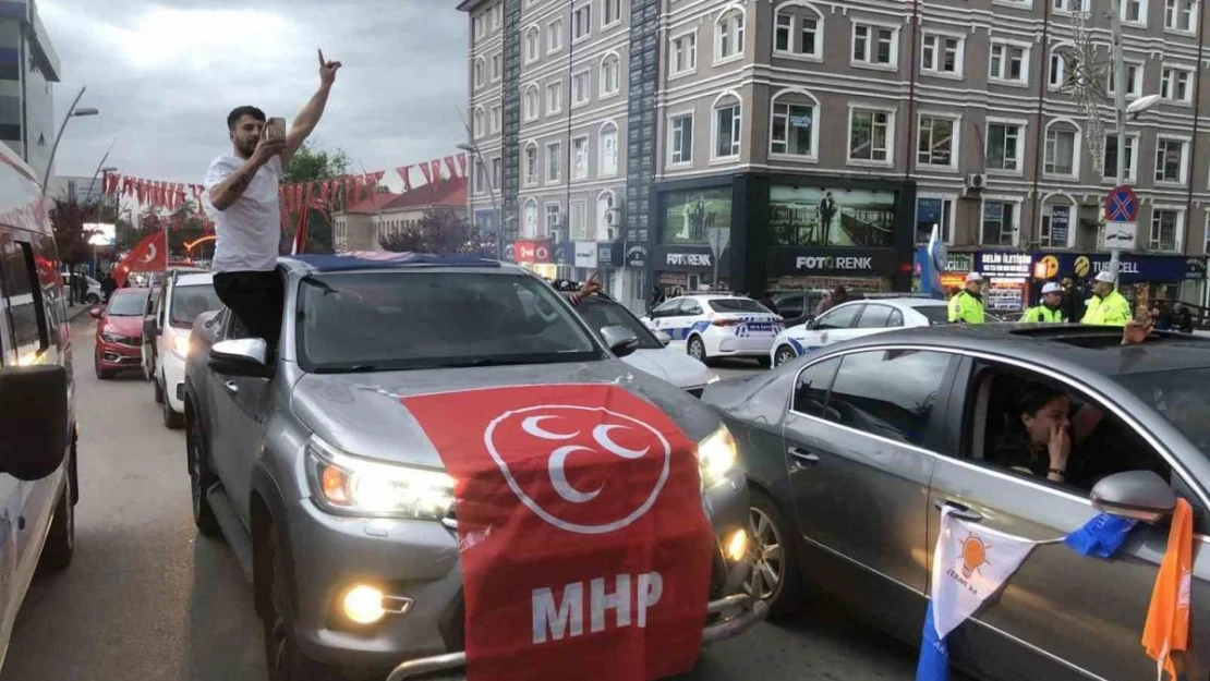 Erzurum'da Erdoğan sevinci